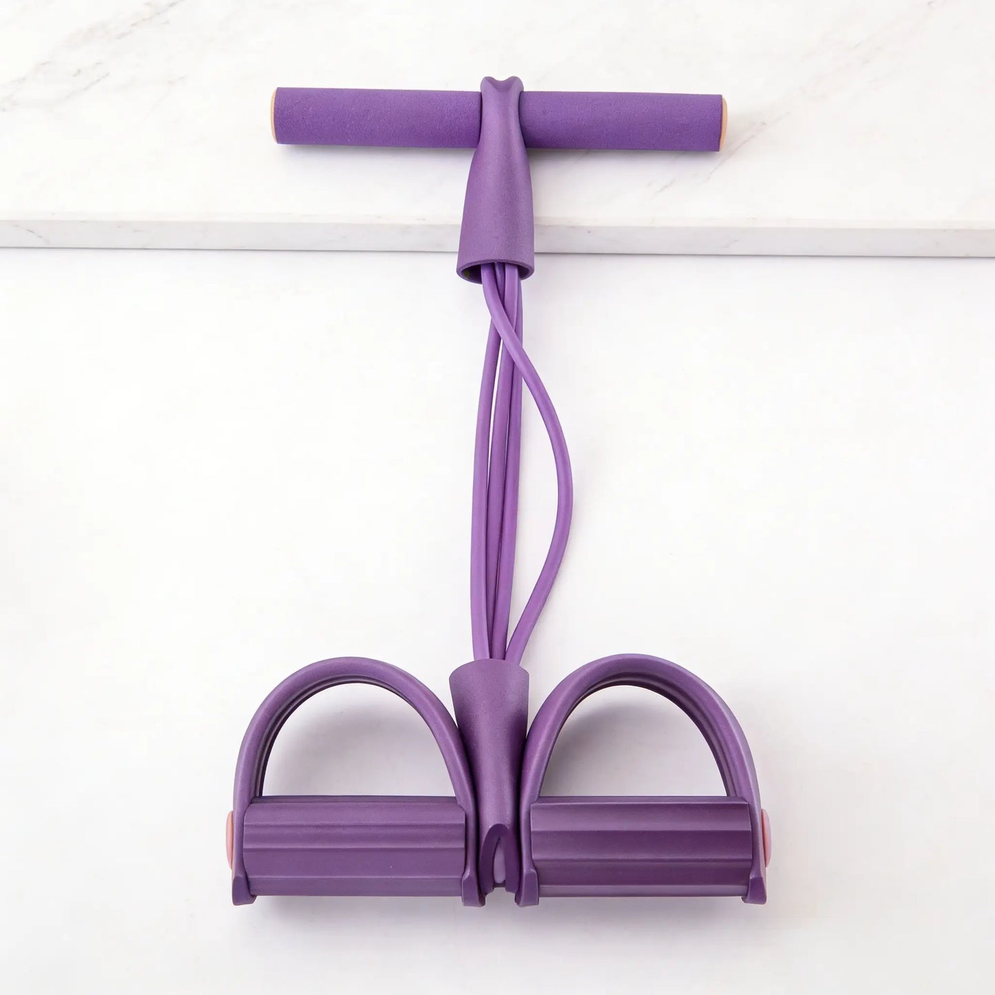 Multifunctional Elastic Tension Rope with 4-Tube Design for Comprehensive Fitness and Stretching Exercises