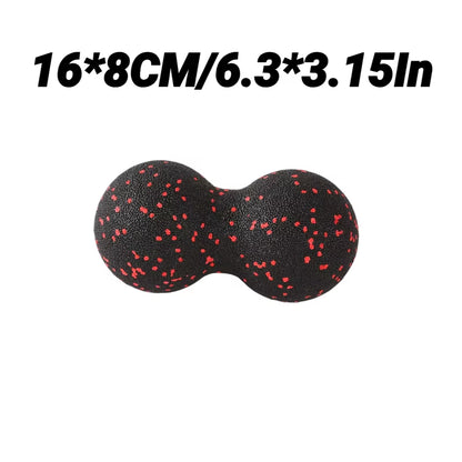 Yoga Peanut Massage Balls & Foam Block Set for Muscle Relief and Relaxation - High Density Fascia Therapy for Fitness Enthusiasts