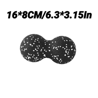 Yoga Peanut Massage Balls & Foam Block Set for Muscle Relief and Relaxation - High Density Fascia Therapy for Fitness Enthusiasts